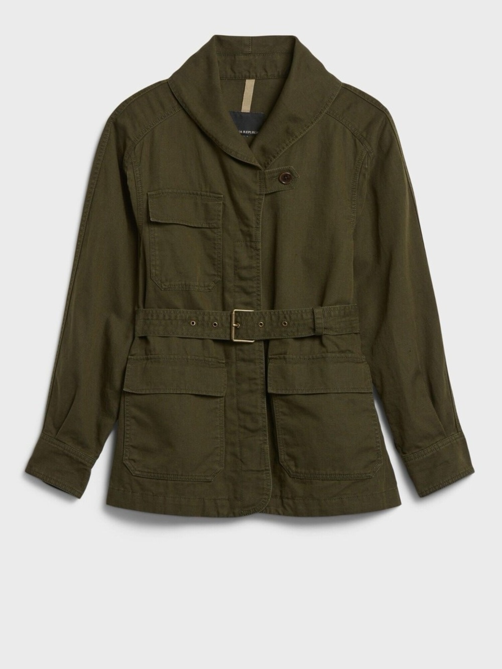 BANANA REPUBLIC 🫒 Essential Cargo Jacket - 🫒 Olive Green - S